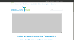 Desktop Screenshot of pharmacistscare.org