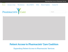 Tablet Screenshot of pharmacistscare.org